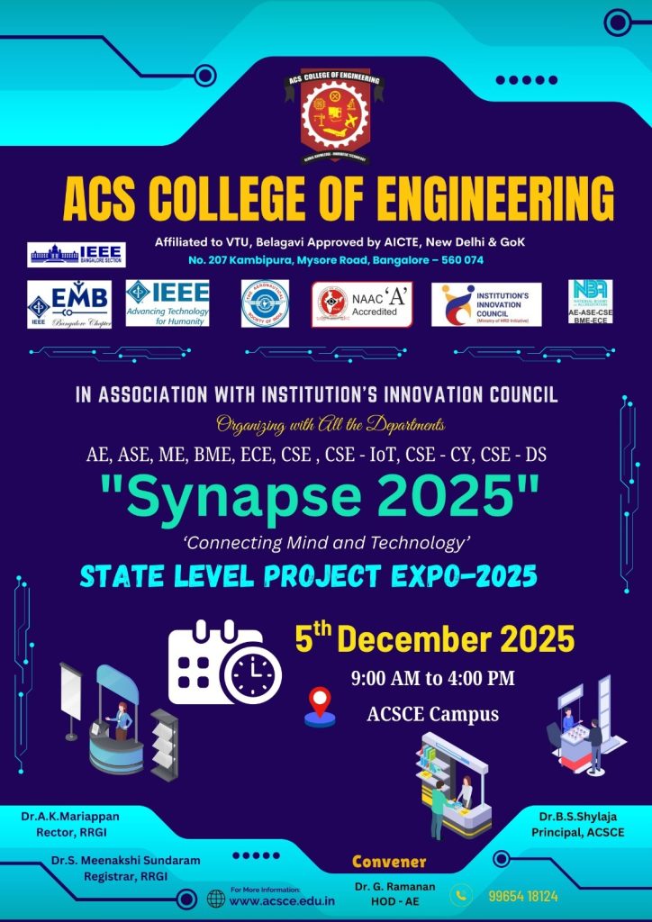 Synapse 2025 – State Level Project Expo - ACSCE
