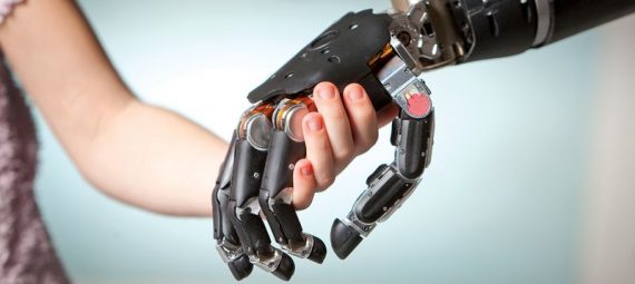 Adding Senses of Touch and Pain to E-Skins for Prosthetic Hands